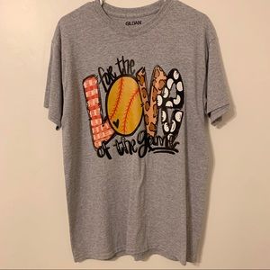 For The Love Of The Game‎ Softball Graphic Shirt
